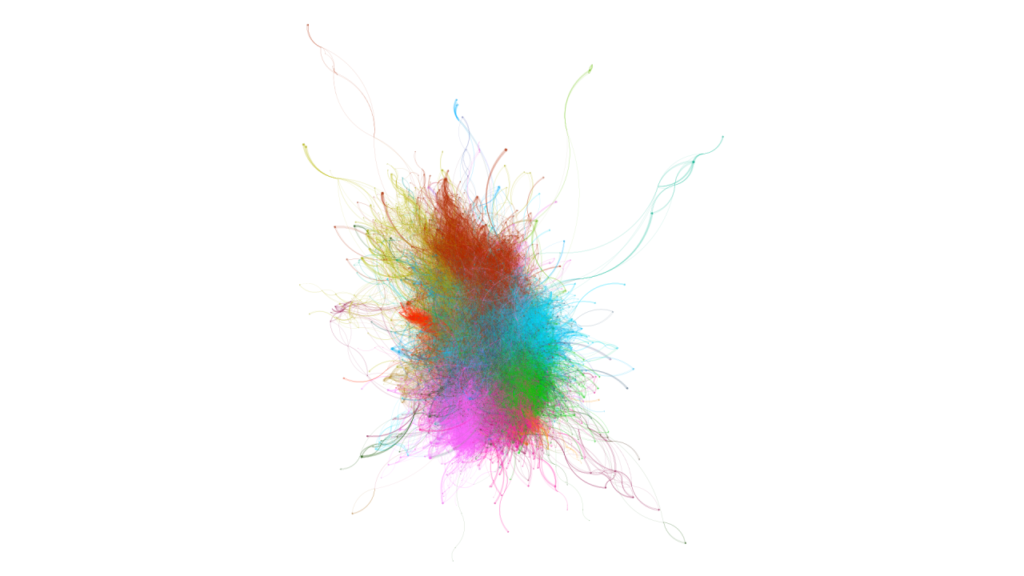 Cartography of recording collaborations between jazz musicians