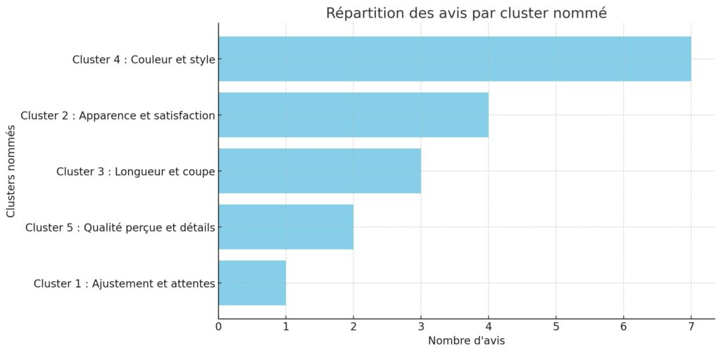 Clusters avis clients